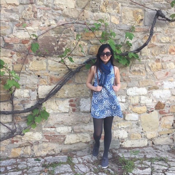 Tobi Blue Patterned Dress - Picture 2 of 6